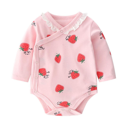 Baby Girl Long Sleeve Jumpsuit Baby Cute Printed Fart Jacket